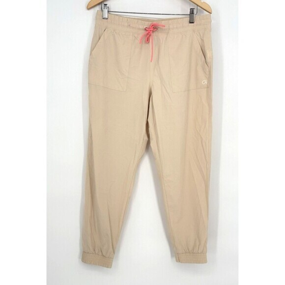 GapFit Women's Beige Ripstop Hiking Pants‎ Joggers Size Medium - Picture 1 of 12